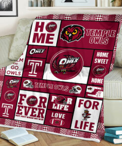 NCAA Temple Owls Sherpa Fleece Blanket