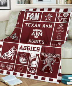 NCAA Texas A&M Aggies Sherpa Fleece Blanket Gifts For Fans