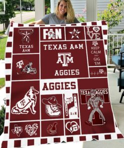 NCAA Texas A&M Aggies Sherpa Fleece Blanket Gifts For Fans