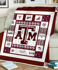 NCAA Texas A&M Aggies Sherpa Fleece Blanket University Football Fan Gifts