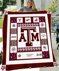 NCAA Texas A&M Aggies Sherpa Fleece Blanket University Football Fan Gifts