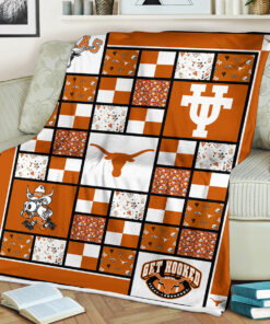 NCAA Texas Longhorns Sherpa Fleece Blanket College Student Gift