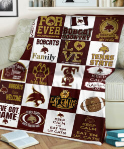 NCAA Texas State Bobcats Sherpa Fleece Blanket