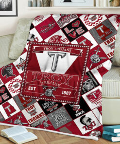 NCAA Troy Trojans Sherpa Fleece Blanket