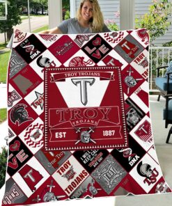 NCAA Troy Trojans Sherpa Fleece Blanket