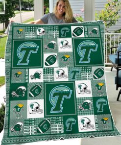 NCAA Tulane Green Wave Sherpa Fleece Blanket