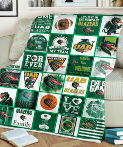 NCAA Uab Blazers Sherpa Fleece Blanket