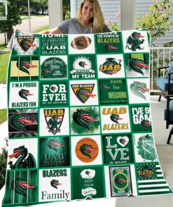 NCAA Uab Blazers Sherpa Fleece Blanket