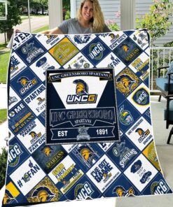 NCAA Unc Greensboro Spartans Sherpa Fleece Blanket