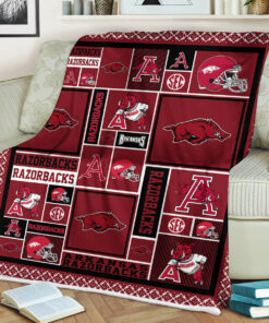 NCAA University Of Arkansas Razorbacks Sherpa Fleece Blanket