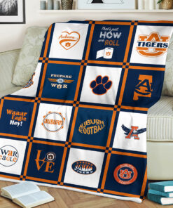 NCAA University Of Auburn Tigers Sherpa Fleece Blanket