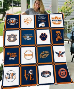NCAA University Of Auburn Tigers Sherpa Fleece Blanket