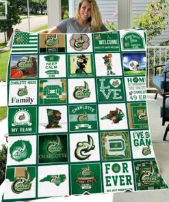 NCAA University of Charlotte 49ers Sherpa Fleece Blanket