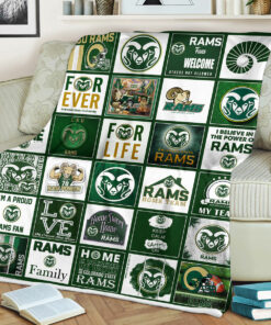 NCAA University of Colorado State Rams Sherpa Fleece Blanket
