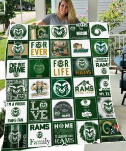 NCAA University of Colorado State Rams Sherpa Fleece Blanket