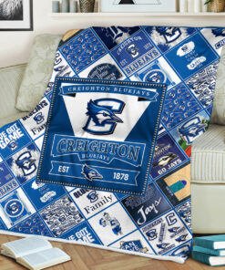 NCAA University of Creighton Bluejays Sherpa Fleece Blanket