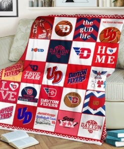 NCAA University of Dayton Flyers Sherpa Fleece Blanket