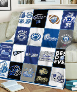 NCAA University of Drake Bulldogs Sherpa Fleece Blanket