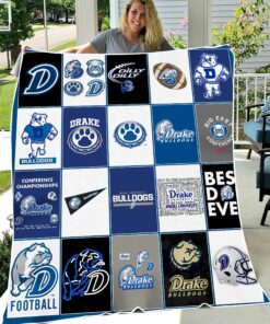 NCAA University of Drake Bulldogs Sherpa Fleece Blanket