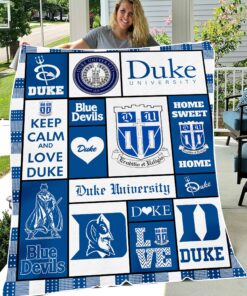 NCAA University of Duke Blue Devils Sherpa Fleece Blanket