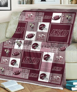NCAA University of Eastern Kentucky Colonels Sherpa Fleece Blanket