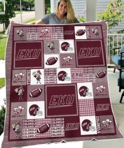 NCAA University of Eastern Kentucky Colonels Sherpa Fleece Blanket