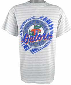 NCAA University of Florida Gators Spell-Out T-Shirt 1990s Vintage Style Hoodie Sweatshirt Reprinted Full Size Gifts for Fans