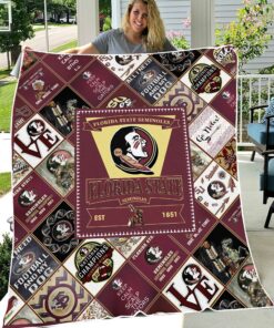 NCAA University of Florida State Seminoles Sherpa Fleece Blanket