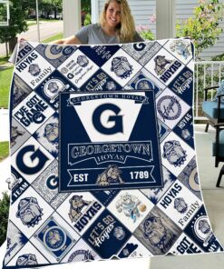 NCAA University of Georgetown Hoyas Sherpa Fleece Blanket
