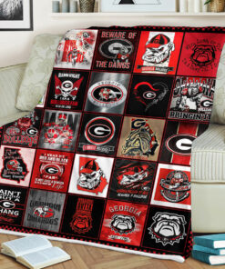 NCAA University of Georgia Bulldogs Sherpa Fleece Blanket