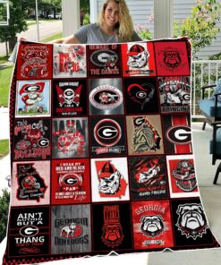 NCAA University of Georgia Bulldogs Sherpa Fleece Blanket