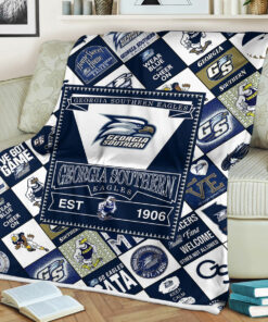 NCAA University of Georgia Southern Eagles Sherpa Fleece Blanket