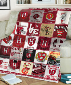 NCAA University of Harvard Crimson Sherpa Fleece Blanket