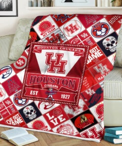 NCAA University of Houston Cougars Sherpa Fleece Blanket