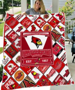 NCAA University of Illinois State Redbirds Sherpa Fleece Blanket