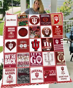 NCAA University of Indiana Hoosiers Sherpa Fleece Blanket