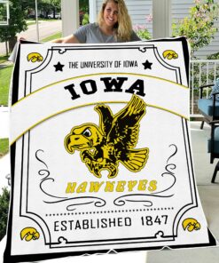 NCAA University of Iowa Hawkeyes Sherpa Fleece Blanket