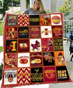 NCAA University of Iowa State Cyclones Sherpa Fleece Blanket