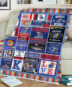 NCAA University of Kansas Jayhawks Sherpa Fleece Blanket