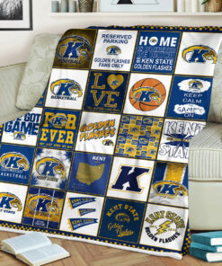 NCAA University of Kent State Golden Flashes Sherpa Fleece Blanket