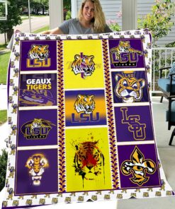 NCAA University of LSU Tigers Sherpa Fleece Blanket