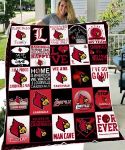 NCAA University of Louisville Cardinals Sherpa Fleece Blanket