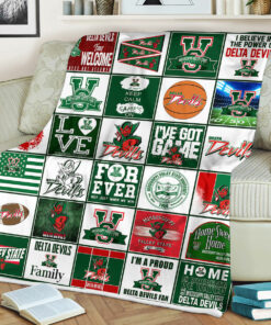 NCAA University of Mississippi Valley State Delta Devils Sherpa Fleece Blanket