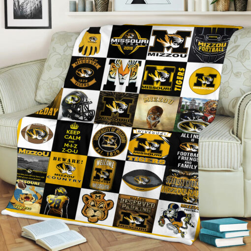 NCAA University of Missouri Tigers Sherpa Fleece Blanket