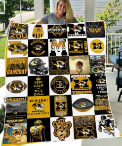 NCAA University of Missouri Tigers Sherpa Fleece Blanket