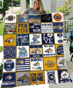 NCAA University of Montana State Bobcats Sherpa Fleece Blanket