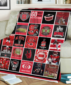 NCAA University of N.C. State Wolfpack Sherpa Fleece Blanket