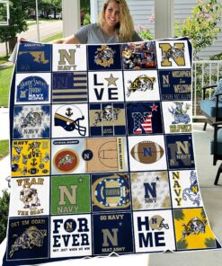 NCAA University of Navy Midshipmen Sherpa Fleece Blanket