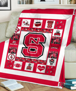 NCAA University of Nc State Wolfpack Sherpa Fleece Blanket