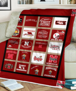 NCAA University of Nebraska Cornhuskers Sherpa Fleece Blanket